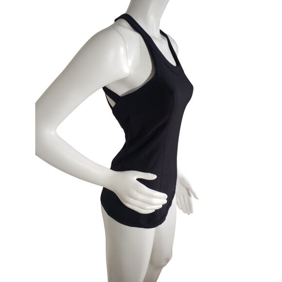 Lululemon Womens Size 6 Strappy Back Tank Top Form Fitting Built In Bra - Picture 2 of 6